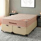 Cama + Bau Blindado e Colchão Molas Ensacadas Queen