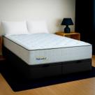 Cama Baú Casal Preto + Colchão Sono Terapia D33 PoliConfort