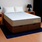 Cama Baú King Marrom + Colchão Roma D28 PoliConfort