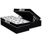 Cama Baú Solteiro Blindado + Colchão D23 Pró Black (088x188x56) Luckspuma