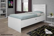 Cama Bau Solteiro Framar Larissa Branco
