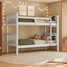 Cama Beliche De Solteiro Dupla Suspensa Em Madeira Woodstore