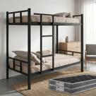 Cama Beliche Solteiro Industrial Aço Carbono Super Reforçado 120kg Com Colchão D20 -