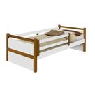 Cama Bianca com grade de Proteção Branco / mel