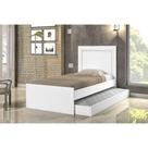 Cama bibox luara branco com cama auxiliar