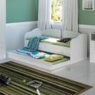 Cama Bicama Solteiro 2 Gavetas com Cama Auxiliar