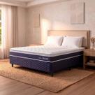 Cama Box Azul Durban Azul D28 Casal 138x188 - King House Cama Box Azul Durban Azul D28 Casal 138x188 - King House