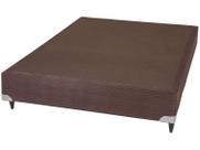 Cama Box Base Casal Americana Suede Brown (138x188x23) - Ortobom