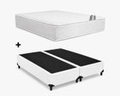 Cama Box Base Casal Bipartido Branco Colchão Casal Hibrido Revolution New One Face 138x188 - Castor Cama Box Base Casal Bipartido Branco Colchão Casal Hibrido Revolution New One Face 138x188 - Castor