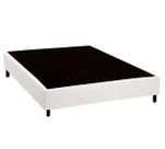 Cama Box Base Casal Blindado Sintético Branco Cama Box Base Casal Blindado Sintético Branco
