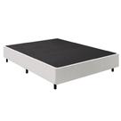 Cama Box Base Casal Queen 1,58m Suede Marsala Branco