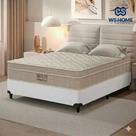 Cama Box Base Casal Sintético + Colchão Molas Ensacadas Ortobom AirTech 138x188x67