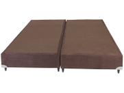 Cama Box Base King Americana Suede Brown (186x198x23) - Ortobom