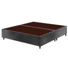 Cama Box Base King Ortobom Sommier Linho Gray 186x198x23