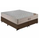 Cama Box Base Queen Bipartido Molas Ensacadas Airtech SpringPocket 158x198 Marrom - Ortobom