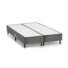 Cama Box Base Queen Lux Chenille Gray (158x198x23) - Castor