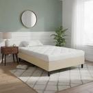 Cama Box Base Solteiro 188x88 Cor Bege Suede