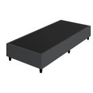 Cama Box Base Solteiro Bi Partida Suede 0,88x1,88cm