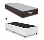 Cama Box Base Solteiro Branco Colchao Fit D33 Espuma 88x188 - Ortobom