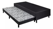 Cama Box Base Solteiro Com Auxiliar Semi Ortopedica Suede (0.88X1.88) Cama Box Base Solteiro Com Auxiliar Semi Ortopedica Suede (0.88X1.88)