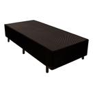 Cama Box Base Solteiro Universal Tecido Black (88x188x24) - Luckspuma