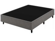Cama Box Base Universal Casal 138x188 Suede Cinza