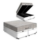 Cama Box Baú Airtech King + Colchão de Molas Ensacadas - Ortobom - Spring - 193x203x67cm