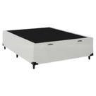 Cama Box Baú Base Casal Couro 44x138x188 cm Reforçada
