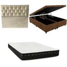 Cama Box Baú Bipartida Casal Blindada Colchão Eagle Molas Bonnel 22cm 188x138 Kit Completo com Cabeceira Botonê Diversas Cores Cama Box Baú Bipartida Casal Blindada Colchão Eagle Molas Bonnel 22cm 188x138 Kit Completo com Cabeceira Botonê Diversas Cores