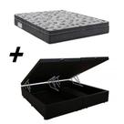 Cama Box Baú Bipartido Casal + Colchão Ortobom Iso 1.0.0 Ortopillow D33 68x138x188 Cama Box Baú Bipartido Casal + Colchão Ortobom Iso 1.0.0 Ortopillow D33 68x138x188