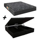 Cama Box Baú Bipartido Casal + Colchão Portobel Verona D28 60x138x188