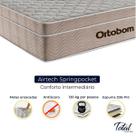 Cama Box Baú Bipartido Casal Marrom e Colchão Airtech Springpocket Molas Ensacadas Ortobom Cama Box Baú Bipartido Casal Marrom e Colchão Airtech Springpocket Molas Ensacadas Ortobom