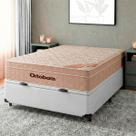 Cama Box Bau Blindado Casal + Colchão Molas Ensacadas