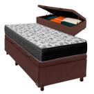 Cama Box Bau Blindado Solteiro + Colchão D33 Cama Box Bau Blindado Solteiro + Colchão D33