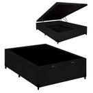 Cama Box Baú Blindado Viúva Turca Suede Preto 128x188x41