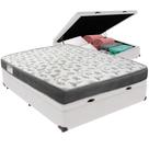 Cama Box Baú Branco E Colchão Iso100 Espuma D33 Casal Ortobom Cama Box Baú Branco E Colchão Iso100 Espuma D33 Casal Ortobom