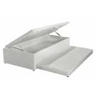 Cama Box Baú c/ Auxiliar Universal Solteirao MH1444 Milano Jacquard White (96x203x42) - Herval