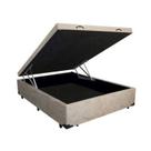 Cama Box Baú Casal 138 Bello Box - Suede bege Cama Box Baú Casal 138 Bello Box - Suede bege