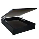 Cama Box Baú Casal 138 Bello Box - Tecido Sintético Preto