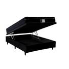 Cama Box Baú Casal 138x188x42 Califórnia Preto Sofá Casa
