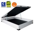 Cama Box Baú Casal 138x188x43 Premium Sintético Branco