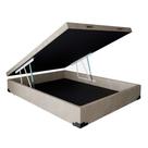 Cama Box Baú Casal Bege King 138x188x41