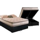 Cama Box Baú Casal Bipartida com Colchão Herval Big Class Molas ConforClass 138x188x75cm MS