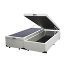 Cama Box Baú Casal Bipartido AColchoes Sintético Branco 49x138x188 Cama Box Baú Casal Bipartido AColchoes Sintético Branco 49x138x188