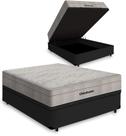 Cama Box Baú Casal Blindada + Colchão Molas Ensacadas Ortobom Airtech Springpocket 138x188