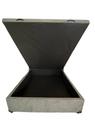 Cama Box Baú Casal Blindado Suede Cinza