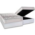 Cama Box Baú Casal: Colchão Anatômico Herval AG65 Santorini C1604 + Base CRC Linhão White (138x188)