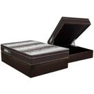 Cama Box Baú Casal: Colchão Anatômico Ortobom Ortopédico Light + Base CRC Courano Brown(138x188) Cama Box Baú Casal: Colchão Anatômico Ortobom Ortopédico Light + Base CRC Courano Brown(138x188)