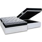 Cama Box Baú Casal: Colchão Anatômico Probel D33/EP Firmepedic ProDormir Advanced Tech1500 Double Face + Base CRC Courano White(138x188)