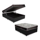 Cama Box Baú Casal Colchão Anny Espuma D23 Acolchões + Box Sintético 57x138x188